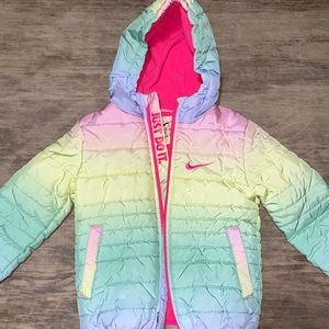 Rainbow Nike Puffy Jacket